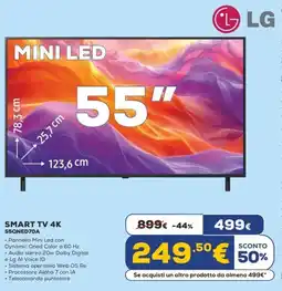 Euronics LG SMART TV 4K 55QNED70A offerta