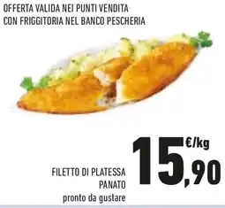 Conad Filetto di platessa panato offerta