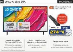 Euronics LG 50" QNED AI Serie 80A 50QNED80A offerta