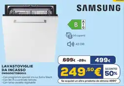 Euronics SAMSUNG LAVASTOVIGLIE DA INCASSO DW60DG770B00U1 offerta