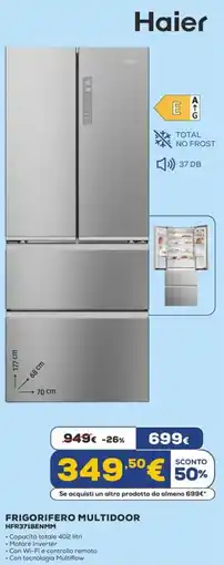 Euronics Haier FRIGORIFERO MULTIDOOR HFR3718ENMM offerta