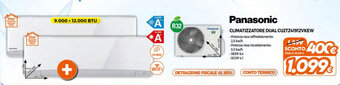 Expert Panasonic Climatizzatore Dual CU2TZ41912VKEW offerta