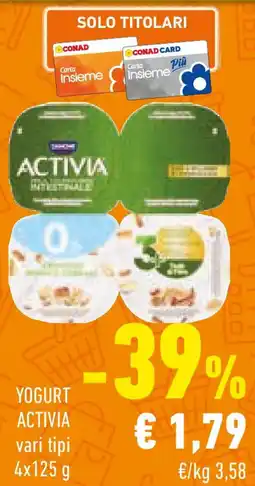Conad Yogurt ACTIVIA offerta