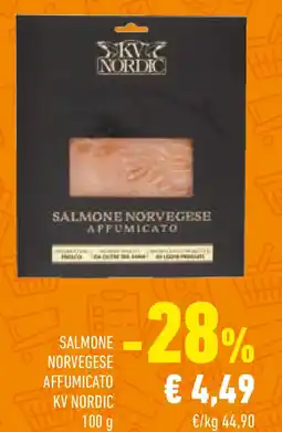 Conad Salmone norvegese affumicato KV NORDIC offerta