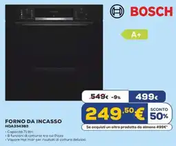 Euronics BOSCH FORNO DA INCASSO HQA3343B3 offerta