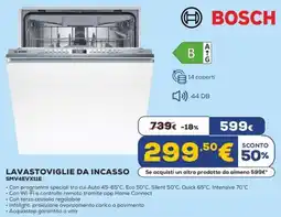 Euronics BOSCH LAVASTOVIGLIE DA INCASSO SMV4EVX11E offerta