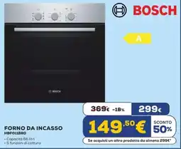 Euronics BOSCH FORNO DA INCASSO HBF011BRO offerta