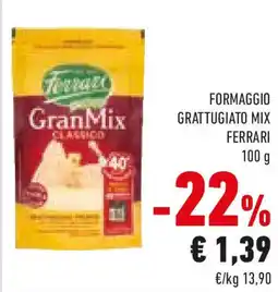 Conad Formaggio grattugiato mix FERRARI offerta