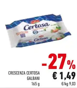 Conad Crescenza certosa GALBANI offerta