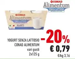 Conad Yogurt senza lattosio CONAD ALIMENTUM offerta