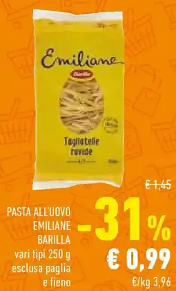 Conad Pasta all'uovo emiliane BARILLA offerta