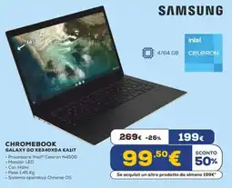 Euronics SAMSUNG CHROMEBOOK GALAXY GO XE340XDA KA1IT offerta
