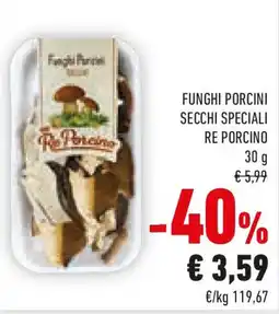 Conad Funghi porcini secchi speciali RE PORCINO offerta