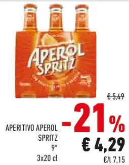 Conad Aperitivo aperol SPRITZ offerta