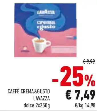 Conad Caffè crema&gusto LAVAZZA offerta