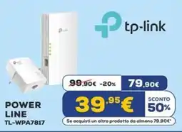Euronics tp-link POWER LINE TL-WPA7817 offerta