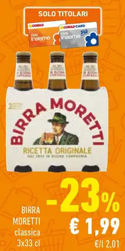 Conad Birra MORETTI offerta