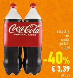 Conad COCA COLA zero regular offerta