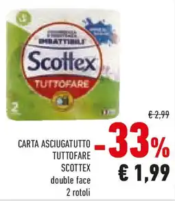 Conad Carta asciugatutto tuttofare SCOTTEX offerta