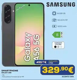 Euronics SAMSUNG SMARTPHONE GALAXY A56 offerta