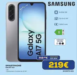 Euronics SAMSUNG SMARTPHONE GALAXY A17 offerta