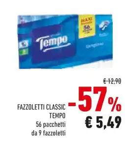 Conad Fazzoletti classic TEMPO offerta