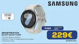 Euronics SAMSUNG SMARTWATCH GALAXY WATCH 7 44MM offerta