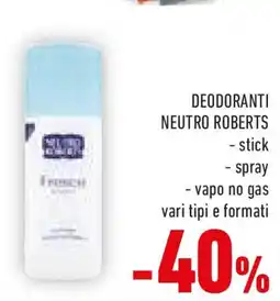 Conad Deodoranti NEUTRO ROBERTS offerta
