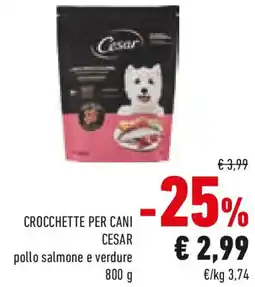 Conad Crocchette per cani CESAR offerta