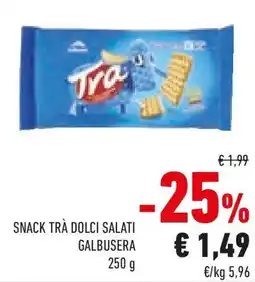 Conad Snack trà dolci salati GALBUSERA offerta