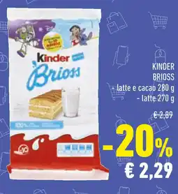 Conad KINDER BRIOSS latte e cacao - latte offerta