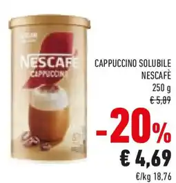 Conad Cappuccino solubile NESCAFÈ offerta