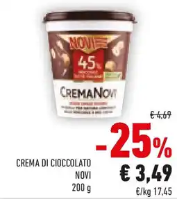Conad Crema di cioccolato NOVI offerta