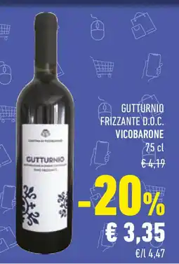 Conad Gutturnio frizzante D.O.C. VICOBARONE offerta