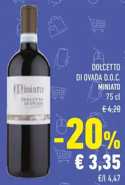 Conad Dolcetto di ovada D.O.C. MINIATO offerta