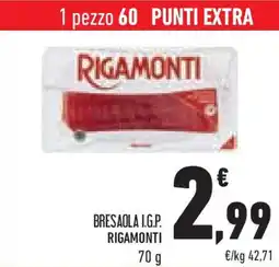 Conad Bresaola I.G.P. RIGAMONTI offerta