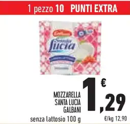 Conad Mozzarella santa lucia GALBANI offerta