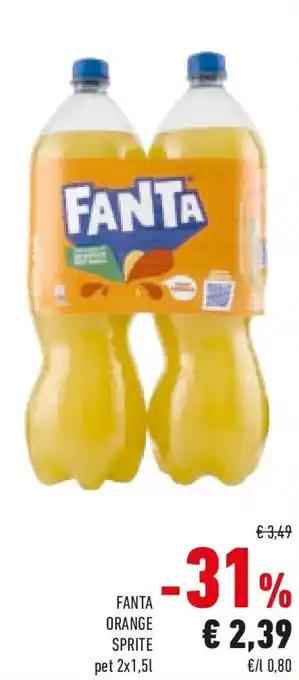 Conad FANTA ORANGE SPRITE pet offerta