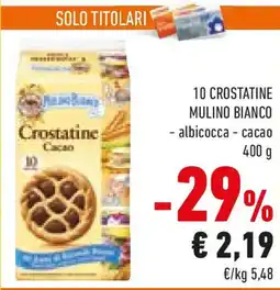Conad 10 crostatine MULINO BIANCO offerta
