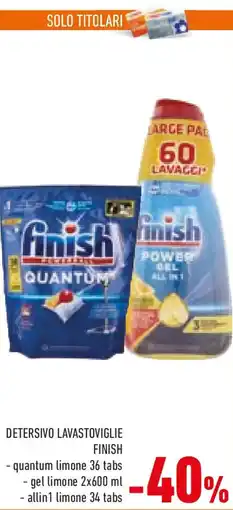 Conad Detersivo lavastoviglie FINISH offerta