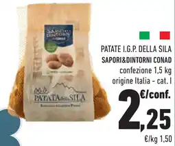 Conad Superstore Patate i.g.p. della sila SAPORI&DINTORNI CONAD offerta