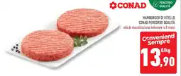 Conad Superstore Hamburger di vitello CONAD PERCORSO QUALITÀ offerta