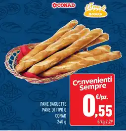 Conad Superstore Pane baguette pane di tipo o CONAD offerta