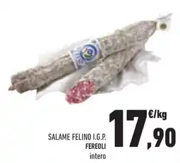 Conad Superstore Salame felino i.g.p. fereoli offerta
