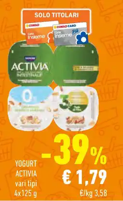 Conad Superstore Yogurt activia offerta