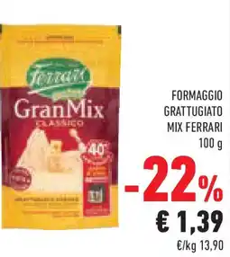Conad Superstore Formaggio grattugiato mix FERRARI offerta