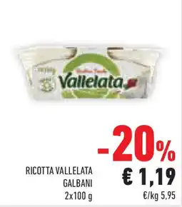 Conad Superstore Ricotta vallelata GALBANI offerta