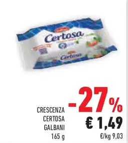Conad Superstore Crescenza certosa GALBANI offerta