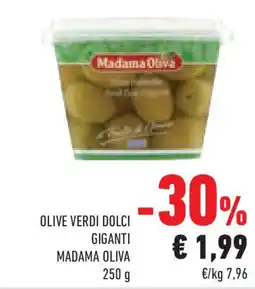 Conad Superstore Olive verdi dolci giganti MADAMA OLIVA offerta