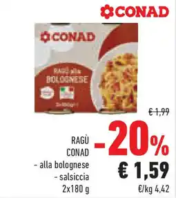 Conad Superstore Ragù CONAD offerta